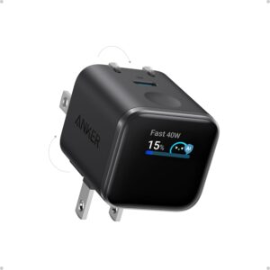 Anker Nano Charger 45W con pantalla inteligente y enchufe plegable